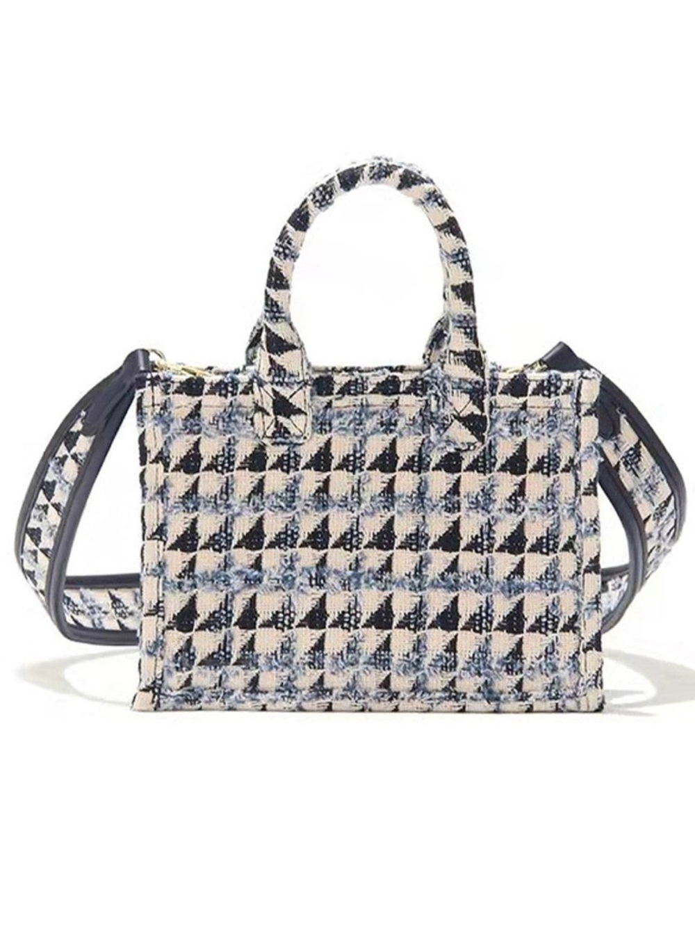 Madeline Love Do Everything in Love       Tweed navy and cream Crossbody Bag